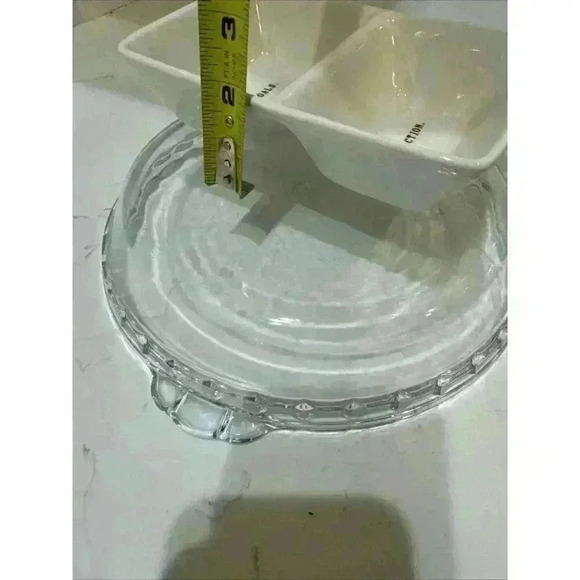 Rae Dunn SET GOALS TAKE ACTION Divided Serving Dish Artisan Magenta 8x5 - Picture 11 of 11